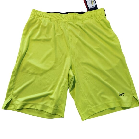Reebok Shorts Comm Knit Athletic Training Acid Yellow IB1271 Mens‎ Small NEW NWT - Picture 1 of 13